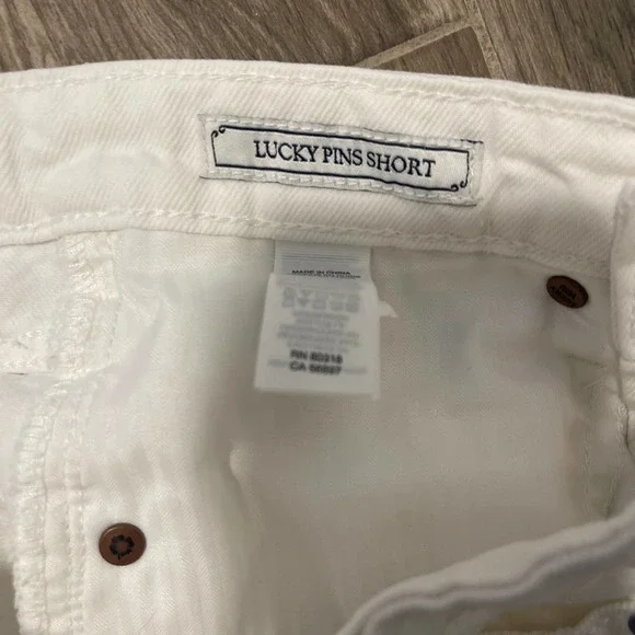 Lucky Brand Lucky Pins Short High Rise White Denim Cut Off Jean Shorts - Picture 7 of 8